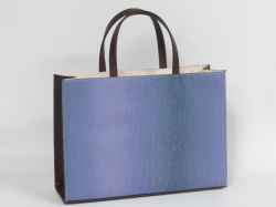 790BH 紙袋型ヨコ長手提げマグホック付き（色手・マチ・底色革付属使用）（底鋲付き）B