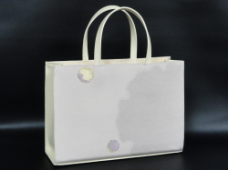 790BH 紙袋型ヨコ長手提げマグホック付き（色手・マチ・底色革付属使用）（底鋲付き）B