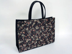 790BH 紙袋型ヨコ長手提げマグホック付き（色手・マチ・底色革付属使用）（底鋲付き）B