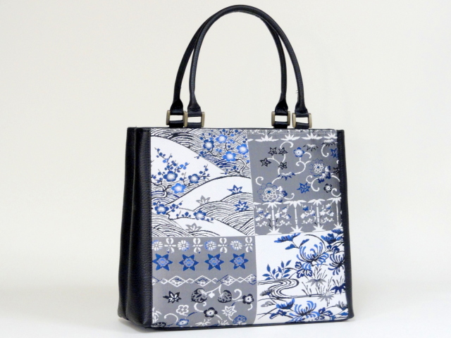 631B 大型天Wファスナー付き手提げ（色革付属使用）